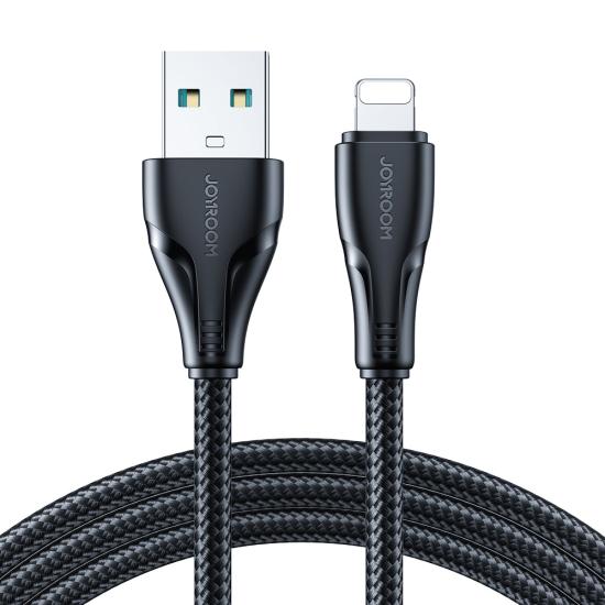 JOYROOM S-UL012A11 2.4A USB A-LIGHTNING 1.2M-BLACK