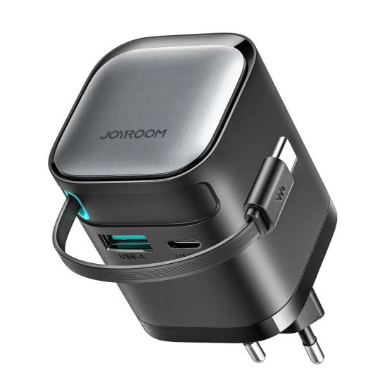 JOYROOM JR-TCL02 65W GAN CHARGER WITH REC.CABLE