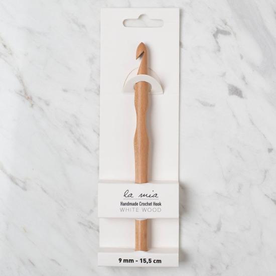 La Mia Whitewood 9 mm 15.5 cm Ahşap Yün Tığ