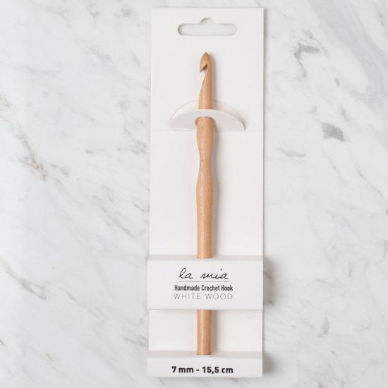 La Mia Whitewood 7 mm 15.5 cm Ahşap Yün Tığ