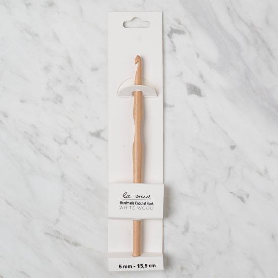 La Mia Whitewood 5 mm 15.5 cm Ahşap Yün Tığ