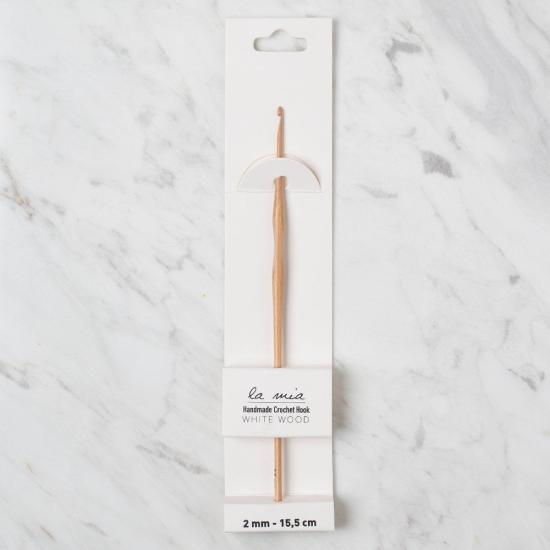 La Mia Whitewood 2 mm 15.5 cm Ahşap Yün Tığ