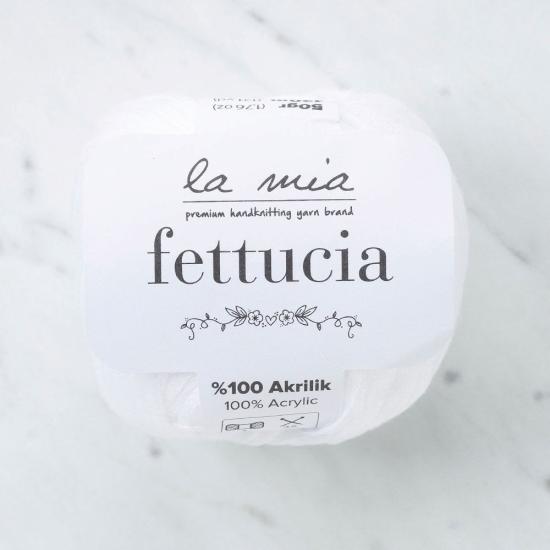 La Mia Fettucia Beyaz El Örgü İpi - L001 - 33877