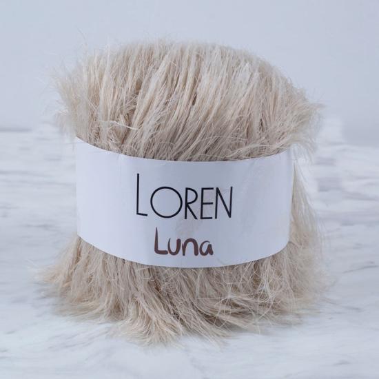 Loren Luna Tavşan Tüyü Açık Bej El Örgü İpi - R084 - 34007