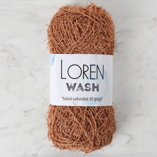 Loren Wash Kahverengi El Örgü İpi - R144 - 34035