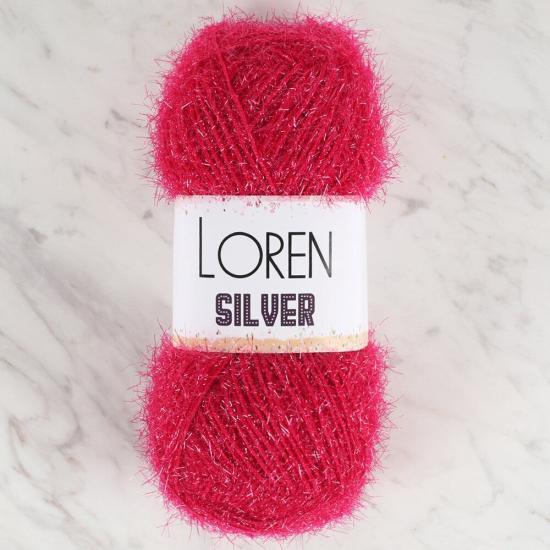 Loren Silver Fuşya El Örgü İpi - RS0022 - 34078