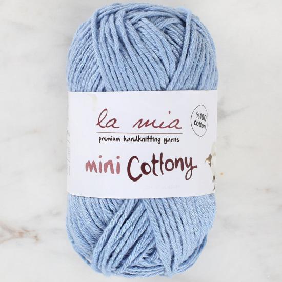 La Mia Mini Cottony 25 gr Mavi Bebek El Örgü İpi -