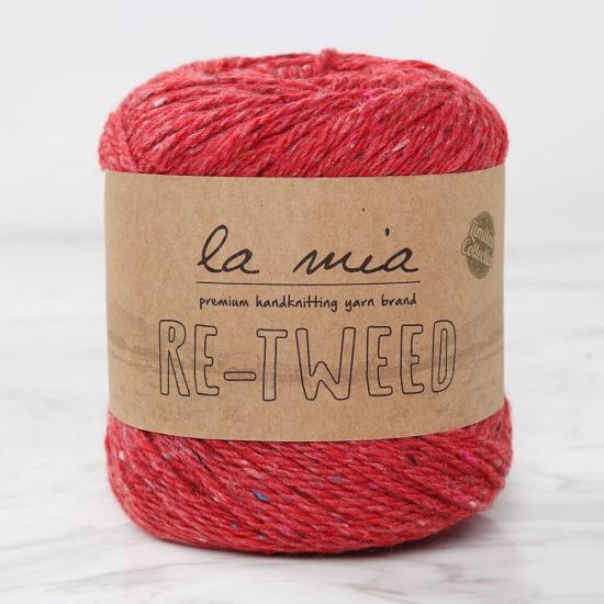La Mia Re-Tweed Kırmızı Melanj El Örgü İpi - L165