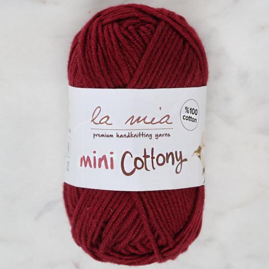 La Mia Mini Cottony 25 gr Bordo Bebek El Örgü İpi
