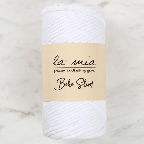 La Mia Boho Slim Beyaz El Örgü İpi - L001 - 34425