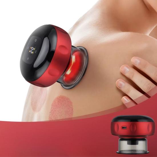 BUFFER® 12 Kademeli Sıcaklık Emişli Bardak Çekme Terapisi, Vakumlu Masaj Aleti,Terapi Cihazı Gua Sha-Masaj Cihazı