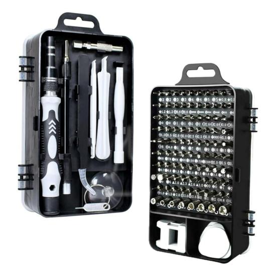 BUFFER® Hassas Tornavida Seti Bilgisayar Pc Telefon Onarım Aracı Seti Manyetik 115 in 1 Tornavida Seti