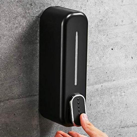 Siyah Duvara Monte Sıvı Sabunluk Dispenser 300 ml