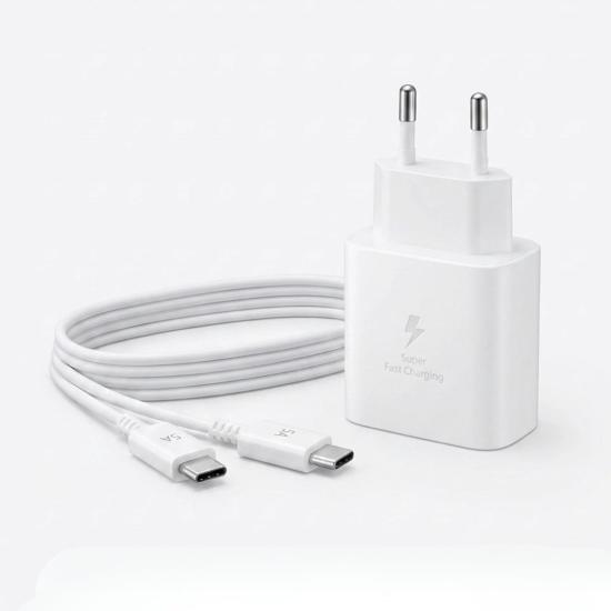 BUFFER® 45W Süper Hızlı Şarj Adaptörü USB-C PD 3.0 PPS Fast Charger + 5A Type-C to Type-C Kablo