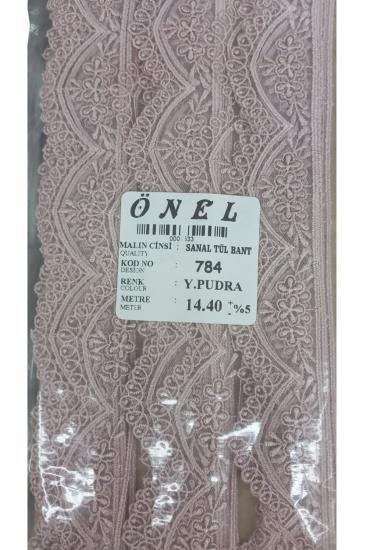 Dantel Polyester Sanal Tül Bant Y.pudra 14,40 Metre En 3 Cm On-784-pu