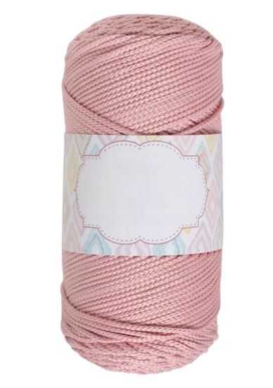Makrome İpi 3mm Polyester Açık Pembe
