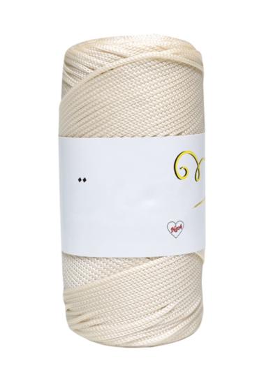 Makrome İpi 3mm Polyester  Krem