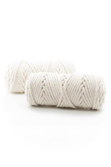Pamuk Makrome 4 Mm İp Ekru