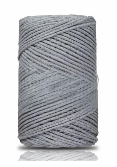 Pamuk Makrome 2 Mm Gri