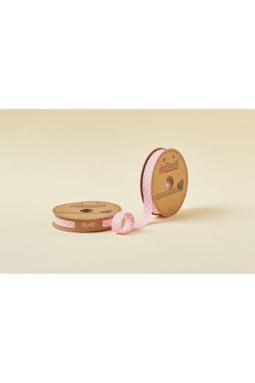 Biye Büyük Puanlı Katlı A16 Pembe 2 Cm 25 Metre %65 Koton %35 Polyester
