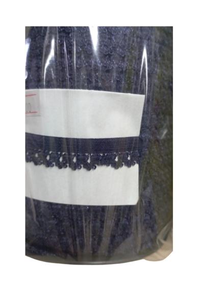 Çamaşır Lastiği Dantelli 1 Cm 1 Metre Lacivert