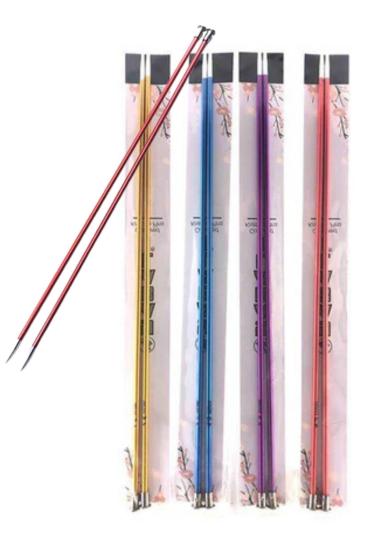 Metalize Çift Renk Şiş 35 Cm 2,5 Numara (renk Stoğa Göre)