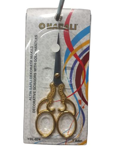 Nakış Makası Altın Saplı Dekoratif Makas Ybl-074 Model 2