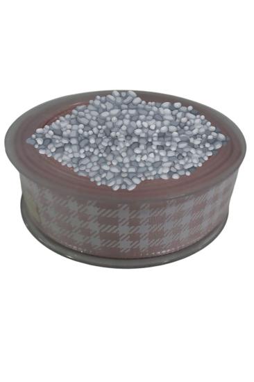 Tafta Ekoseli Kurdele 25 Mm Pudra 5 Metre