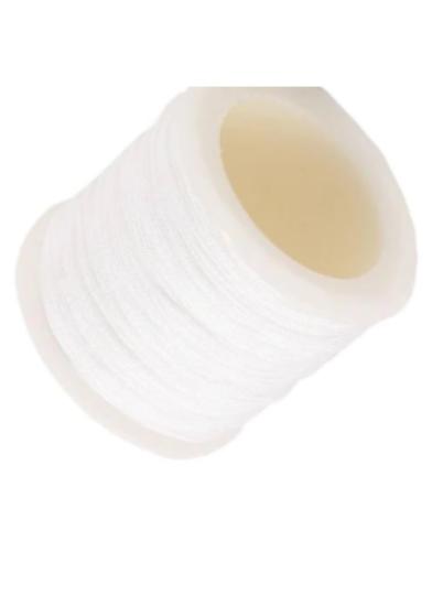 Paraşüt İpi, Bileklik-kolye Örgü İpi 1 Mm 50 Metre Beyaz