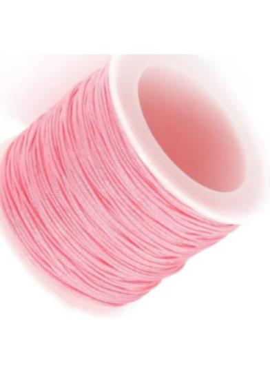 Paraşüt İpi, Bileklik-kolye Örgü İpi 1 Mm 50 Metre Pembe