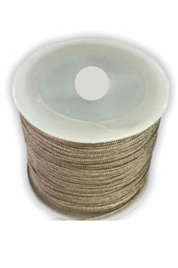 Paraşüt İpi, Bileklik-kolye Örgü İpi 1 Mm 50 Metre Vizon