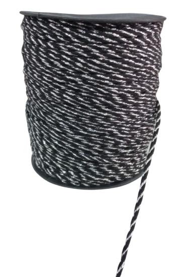 Bileklik İpi, Hediye Paketleme İpi, Şans, Bereket, Aşk, Şifa, Güç 1 Mm Pamuk  1 Metre Siyah