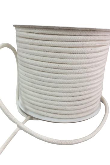 Bağcık İpi Pamuk 0,5 Cm Krem 5 Metre