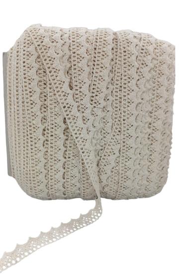 Kopanaki Dantel En 1,5 Cm Krem 5 Metre