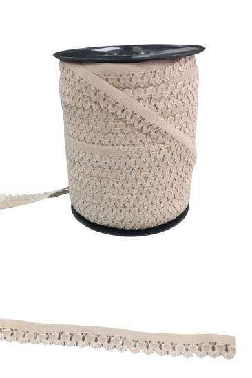 Çamaşır Askısı Şerit En 1 Cm Bej 5 Metre