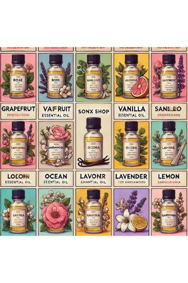 Favori 10’lu Set Esansiyel Uçucu Yağ Buhurdanlık Hava Nemlendirici Aroma Difüzörü Kokusu Esans