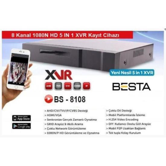 XVR 8 Kanal Kamera Kayıt Cihazı KD-8108S
