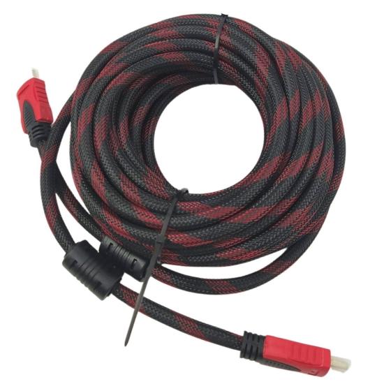 BUFFER® HDMI Kablosu 1.5 Metre HDTV Bilgisayar Uydu Görüntü Ses Full HD Sargılı Görüntü Aktarma Kablosu