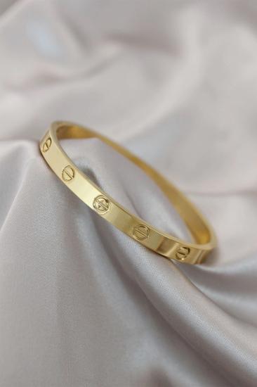 Mey İthalat® 316L Çelik Gold Renk Bileklik