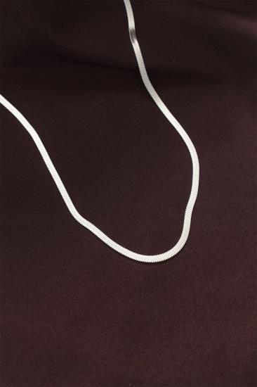 Mey İthalat® 316L Çelik Gümüş Renk 60 cm İtalyan Zincir Kolye
