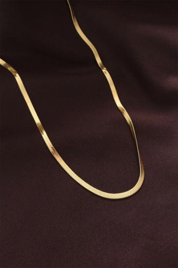 Mey İthalat® 316L Çelik Altın Renk 60 cm İtalyan Zincir Kolye