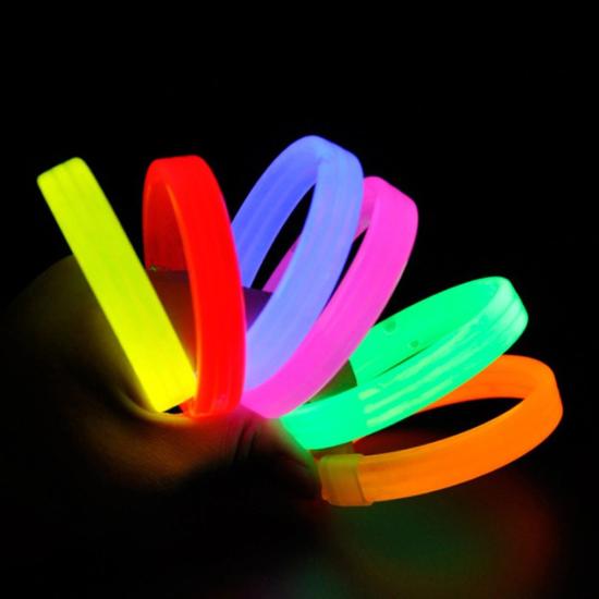 Mey İthalat® Glow Partisi Fosforlu Ekstra Kalın Bileklik 6 Renk 6’lı Set – Baskı Yapılabilir