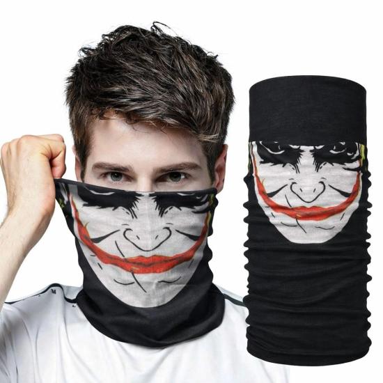 Mey İthalat® Joker Desenli Çok Amaçlı Buff – Yüz, Boyun ve Bandana Maskesi 5 No