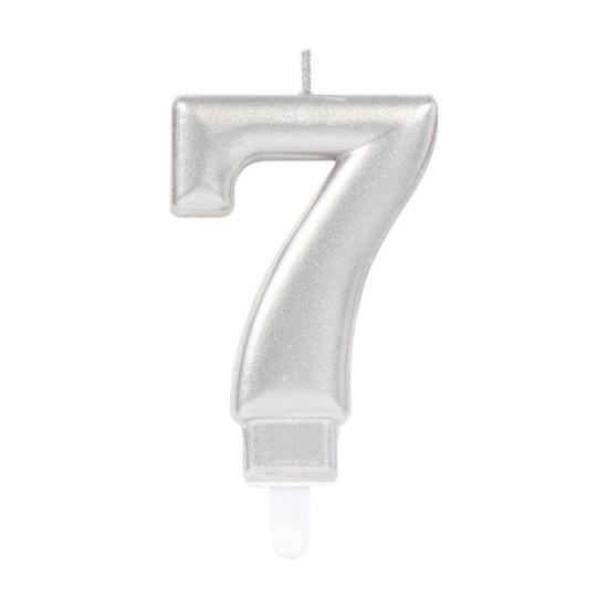 Mey İthalat® 7 Rakam Mum Gümüş Renk