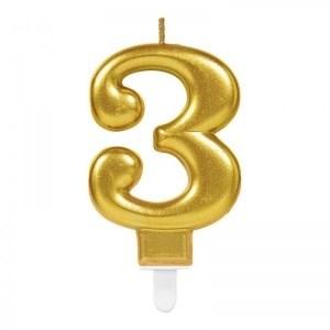 Mey İthalat® 3 Rakam Mum Gold Renk