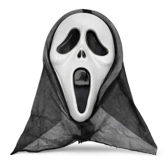 Mey İthalat® Kapşonlu Çığlık Maskesi Scream Maskesi - Hayalet Maskesi 33x21 cm