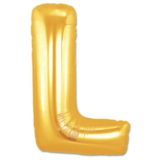 Mey İthalat® L Harf Folyo Balon Altın Renk  40 inç