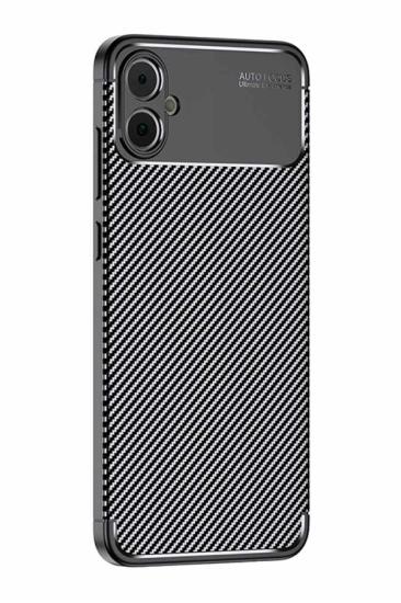 Mey İthalat®  Samsung Galaxy A05 Kılıf Auto Focus Karbon Kapak - Siyah