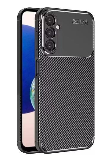 Mey İthalat®  Samsung Galaxy A05S Kılıf Auto Focus Karbon Kapak - Siyah