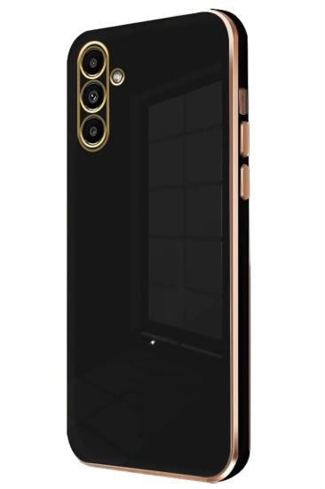Mey İthalat®  Samsung Galaxy A35 5G Kılıf Volet Silikon - Siyah